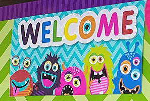 Monster Welcome Sign | Schoolgirl Style