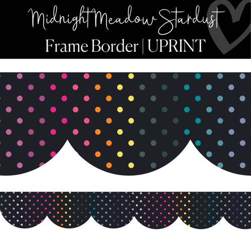 Digital Printable Classroom Border  Rainbow Dot Bulletin Board Border –  Schoolgirl Style