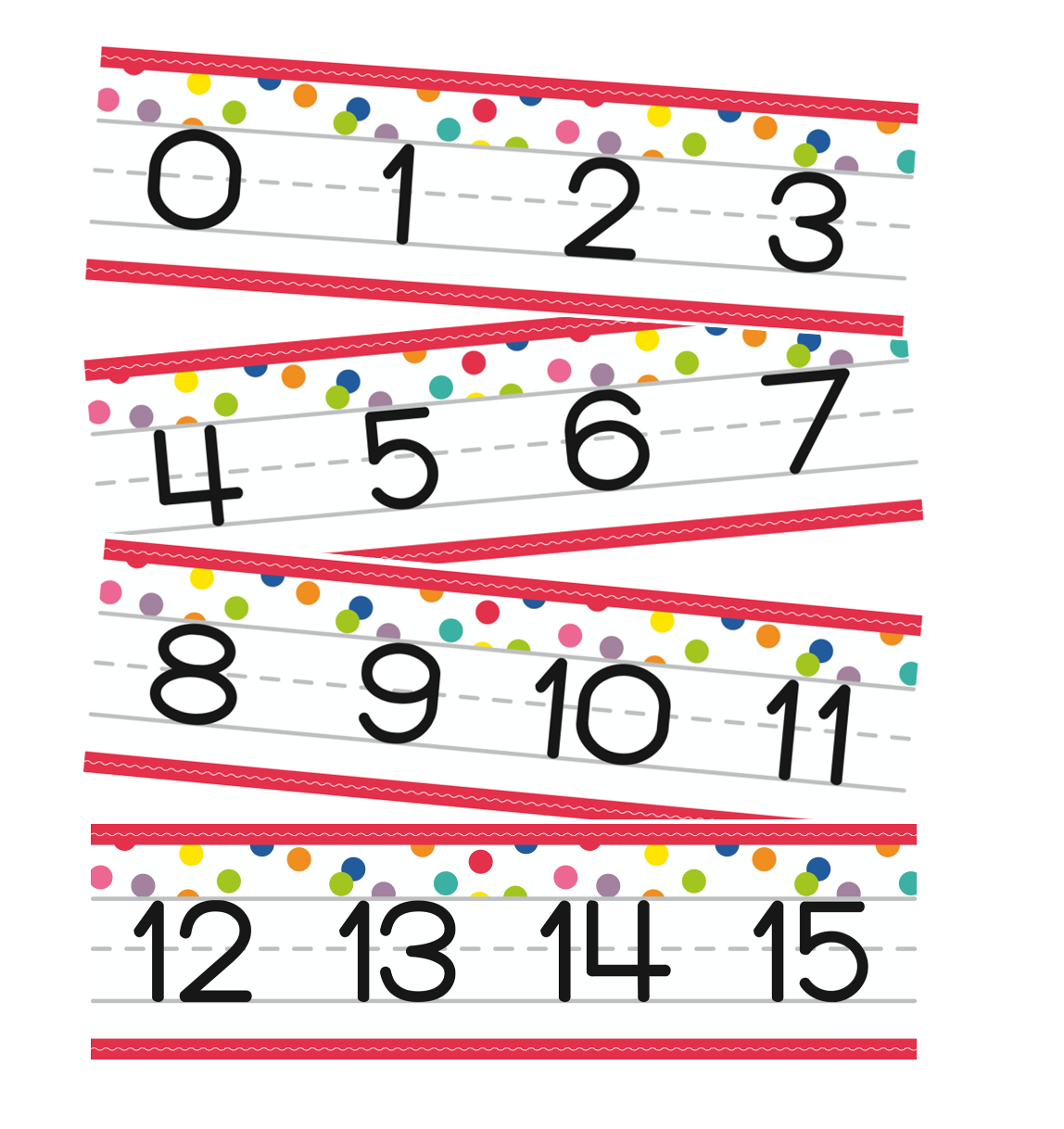 confetti crush number line uprint schoolgirl style