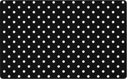 Schoolgirl Style - Classic Black & White Polka Dot 48X12 Primer Bullet