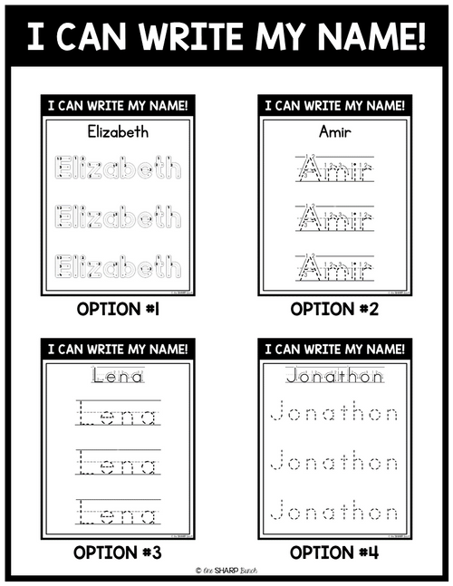 Name Practice Mats Editable Name Tracing & Name Writing