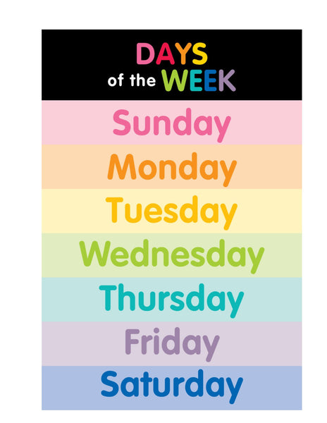Color My Classroom - Days of the Week and Months of the Year Posters ...