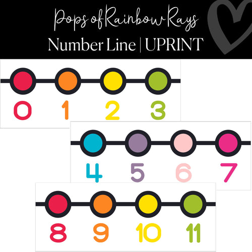 Number Line T-Shirt Display - Printable - Classroom Decor