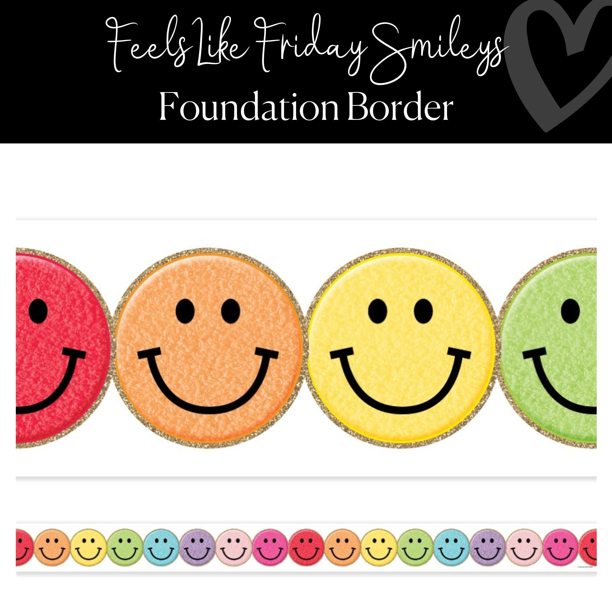 Feels Like Friday | Bulletin Board Border | Schoolgirl Style