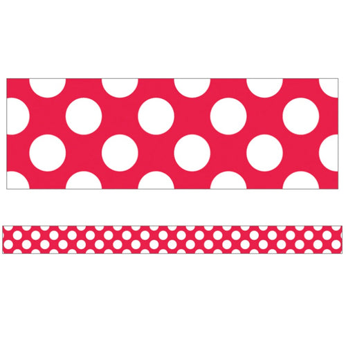 red and white polka dot border clip art