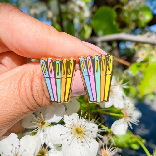 Flair Pens - Teach the Rainbow Sticker for Sale by