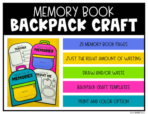 End of the School Year Memory Book (Printable & Digital) — THE CLASSROOM  NOOK