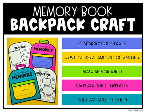 Summer Bucket List Flap Book Writing Craftivity