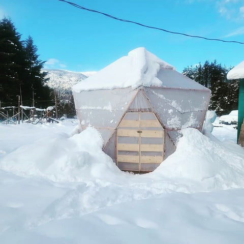 Be sure to remove snow accumulation from your Magidome to ensure longevity