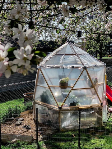 Greenhouse magidome geodesic dome design by @buyingthyme on instagram