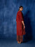 Miran Kurta Maroon Black (8918971547947)