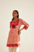 Yoke Kurti Rust White (8569258475819)