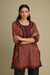 Rozana Kurti Maroon Indigo (8210599248171)