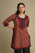 Rozana Kurti Maroon Indigo (8210599248171)