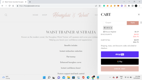 Waist trainer Australia Discount Code