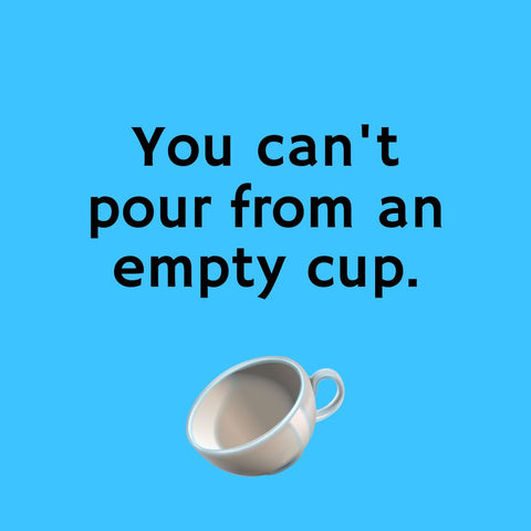 You can't pour from an empty cup.