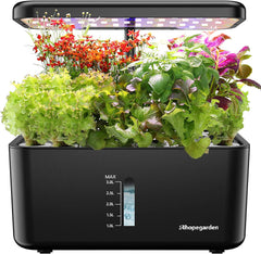 ndoor Garden Hydroponic Growing System: Plant Germination Kit Aeroponic Herb Vegetable Growth Lamp Countertop with LED Grow Light - Hydrophonic Planter Grower Harvest Veggie Lettuce