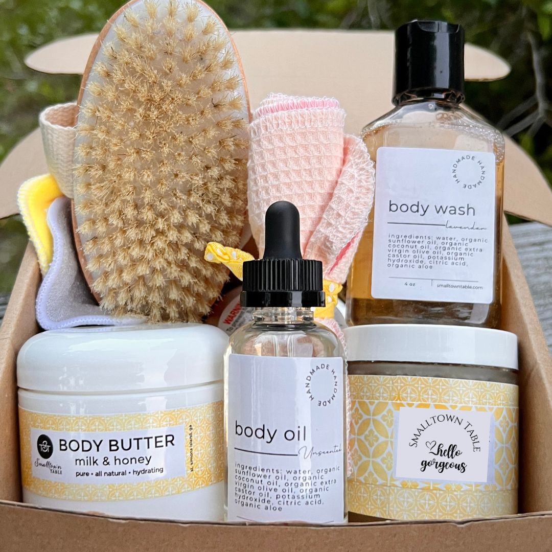 Dry Brush & Body Oil Set