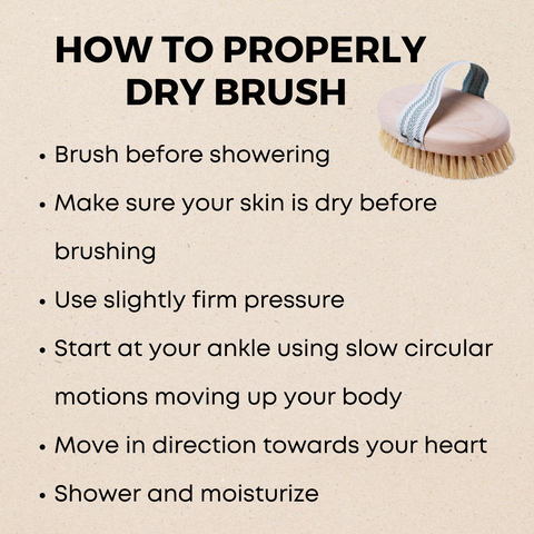 How to properly dry brush your skin