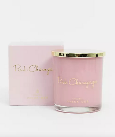 Pink Champagne candle 