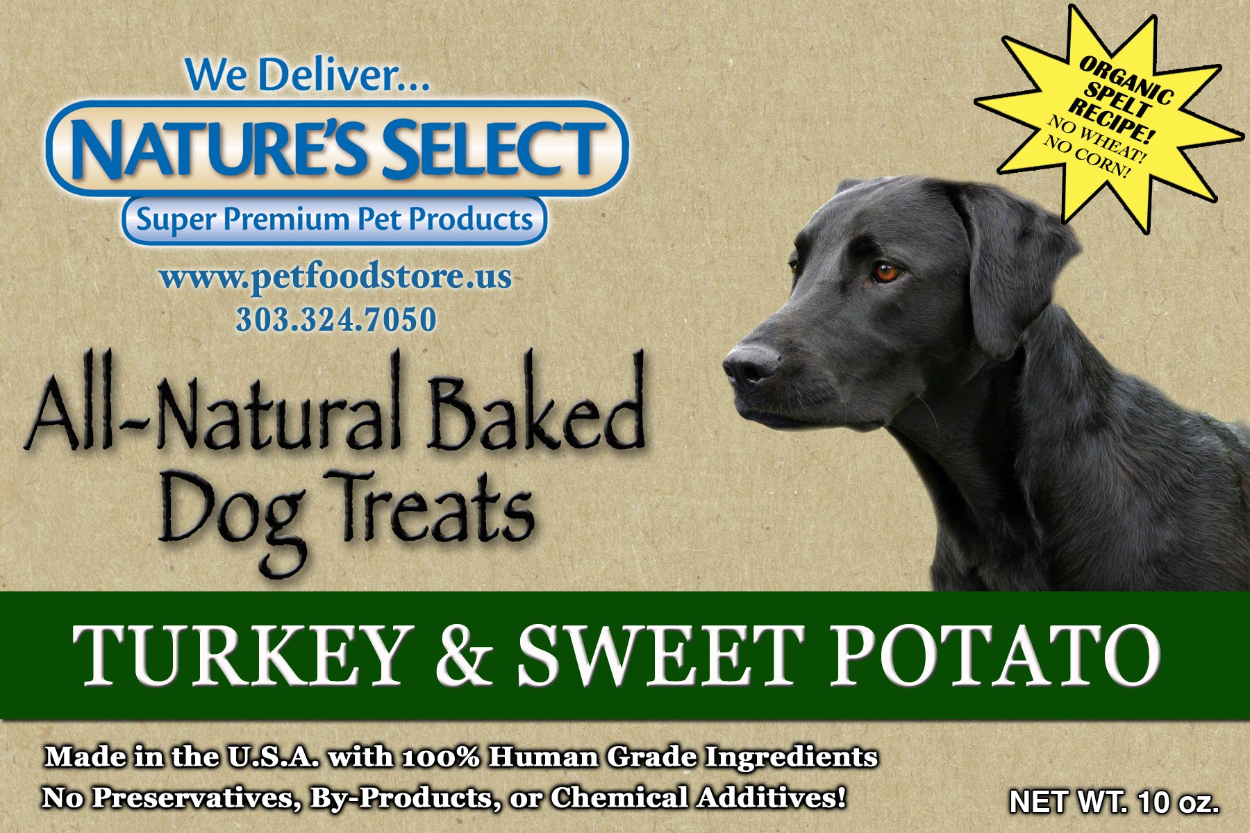 Turkey & Sweet Potato Natural Dog Treats - Natures Select Petfood of Col product image