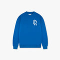 CROYEZ INITIAL SWEATER - COBALT/WHITE