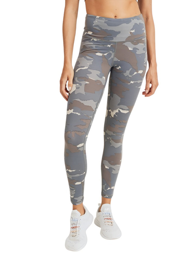 Mono B Camo Foil Print Legging For Workout