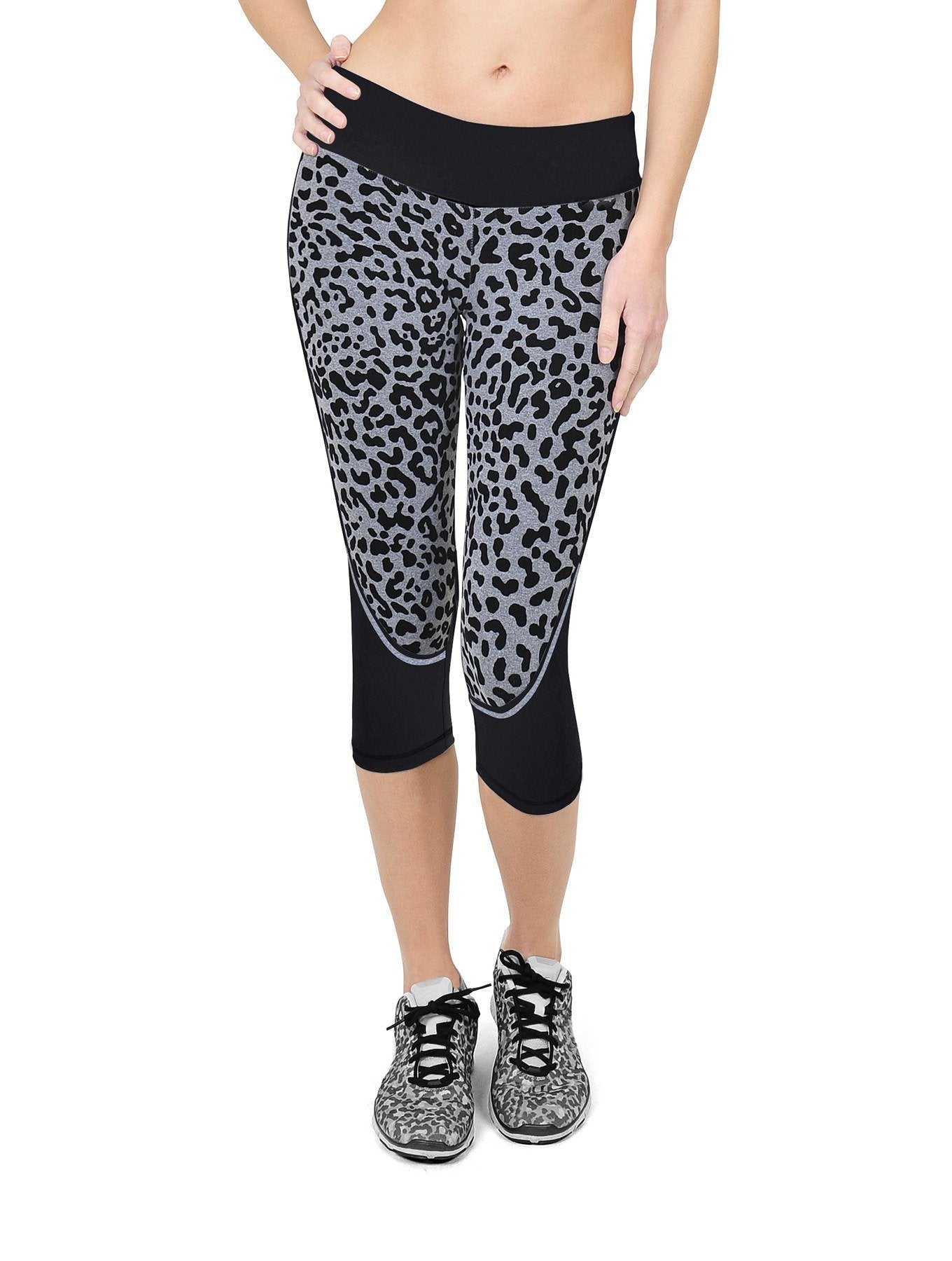 Bia Brazil Active wear Velvet Cheetah Capri from Fitness Fashions