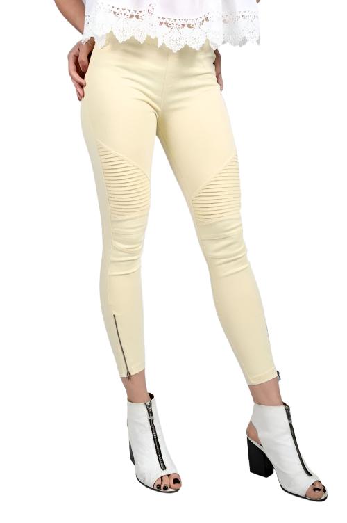 Beulah Style Moto Legging - Women's Leggings in Olive