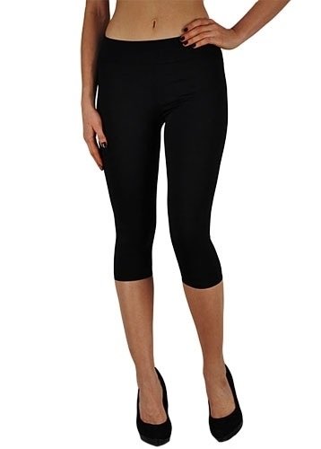 T Party Solid Fold Over Waist Yoga Pants, Large, Black