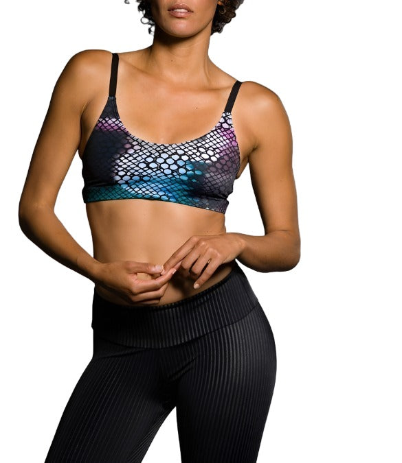 Onzie Hot Yoga Elastic Cage Bra Top 316 More Prints to choose from!