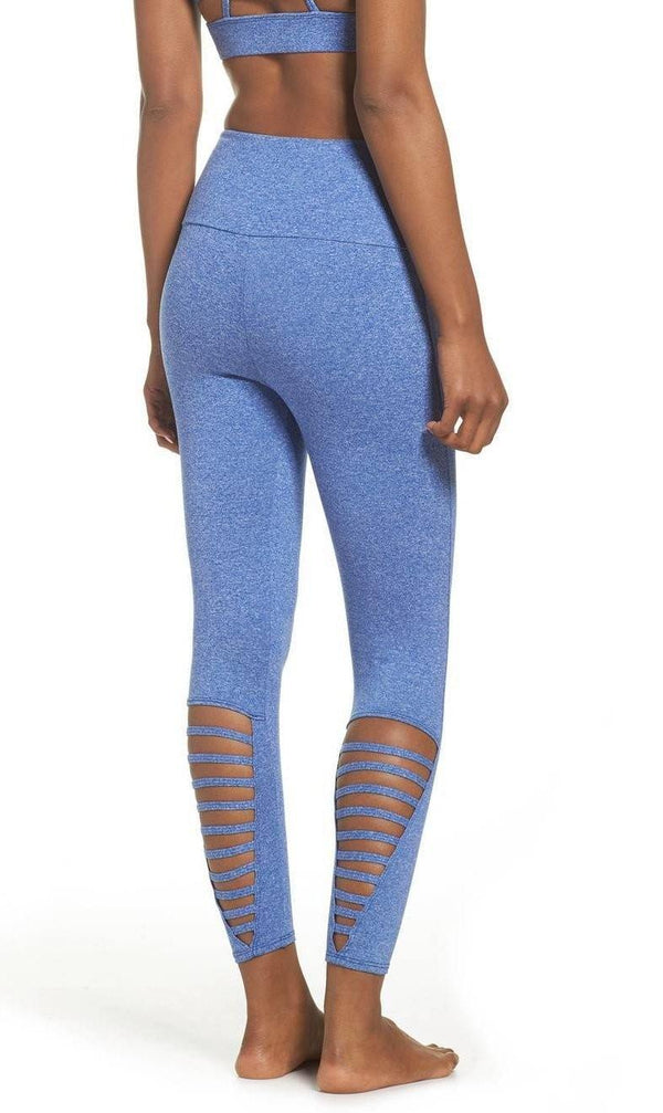 Onzie Hot Yoga High Rise Foil Midi 2252 Blue Mamba