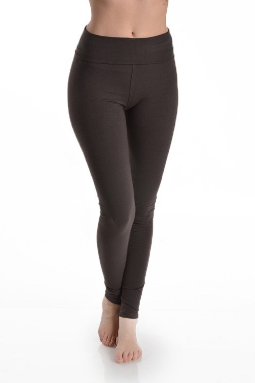  T Party Women's Folded Band Foldover Leggings, Charcoal, Small  : Clothing, Shoes & Jewelry