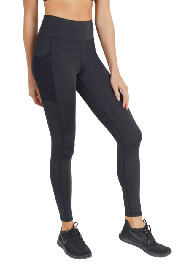 Mono B Ribbed & Cuffed Pocket Leggings