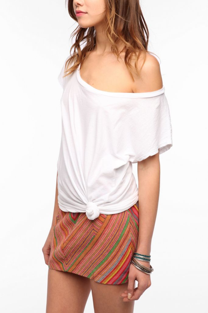Truly Madly Deeply Off Shoulder Casual Tee | Fashions