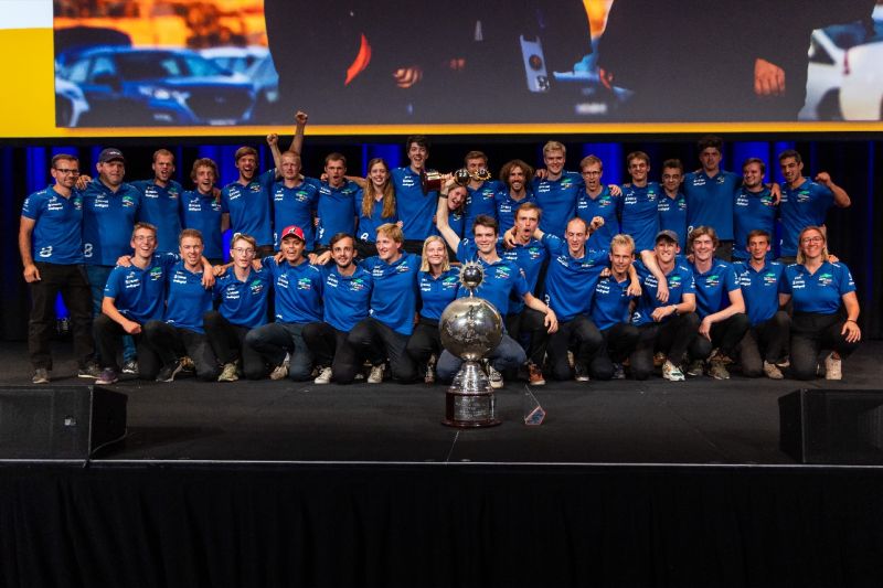 Innoptus team winning the Bridgestone World Solar Challenge 2023