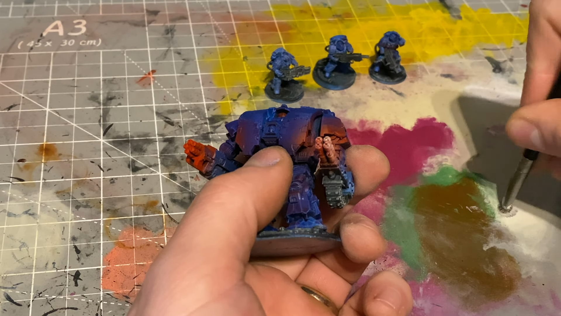 Painting Space Marines models