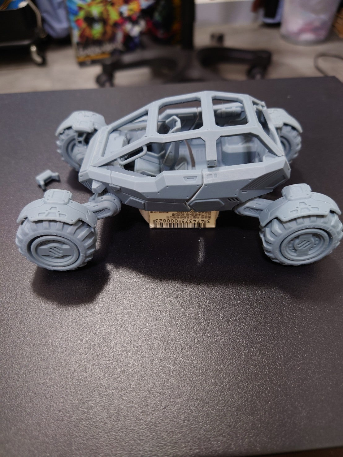 a 3d model of a mechanical car