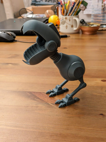 a 3D printed model of Mouser from the Teenage Mutant Ninja Turtles series