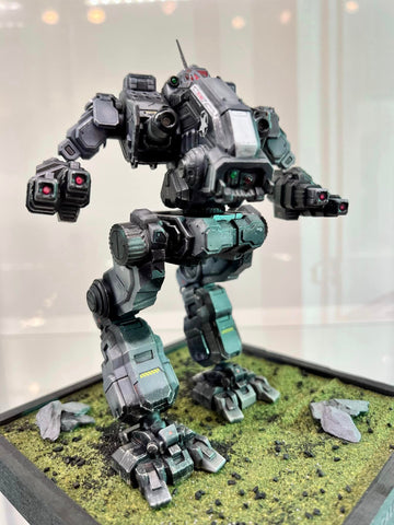 a 3D printed model of Vulture/Mad Dog from the Mechwarrior/Battletech game series