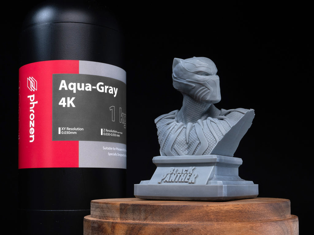 Aqua-Gray 4K resin and 3D model