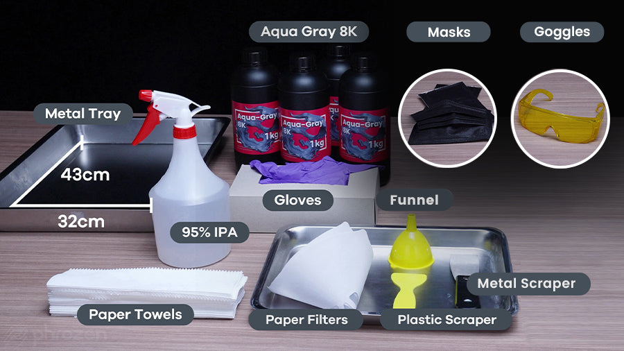 Equipments you should prepare before starting your 3D printing process.