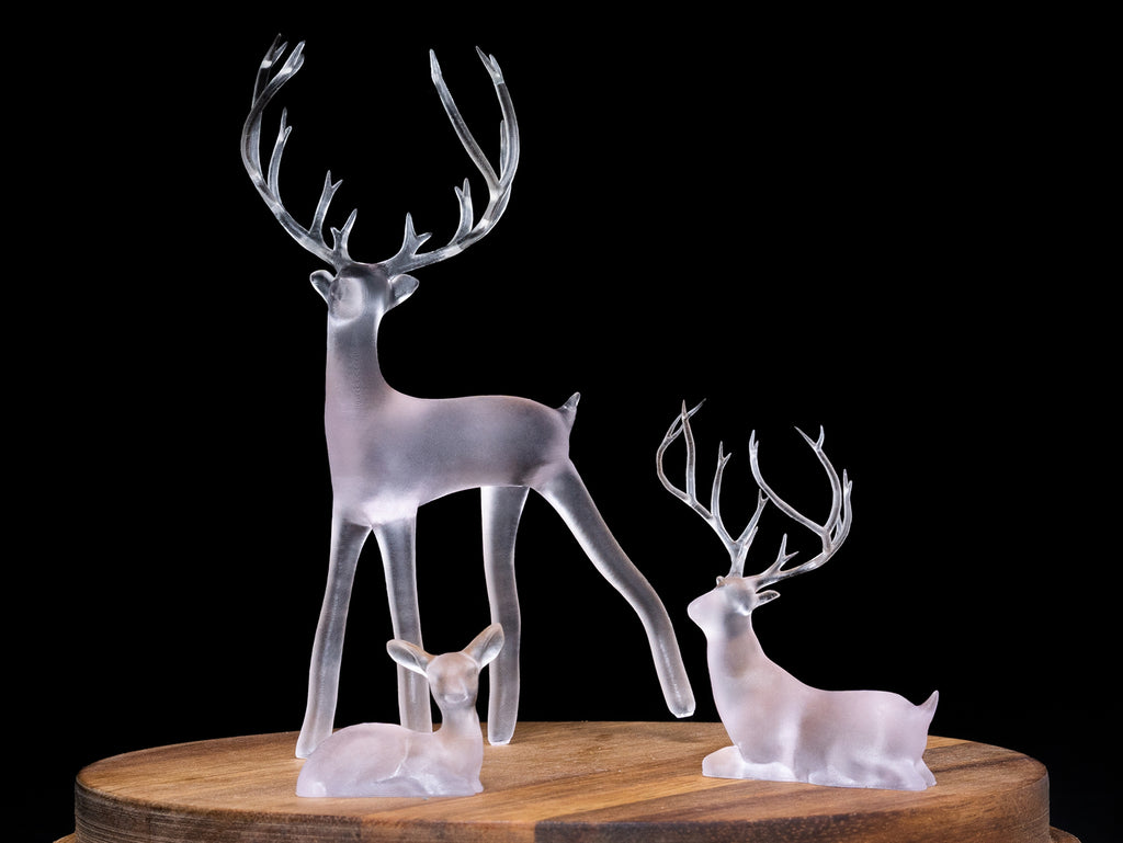 Deer family printed with Phrozen Clear resin