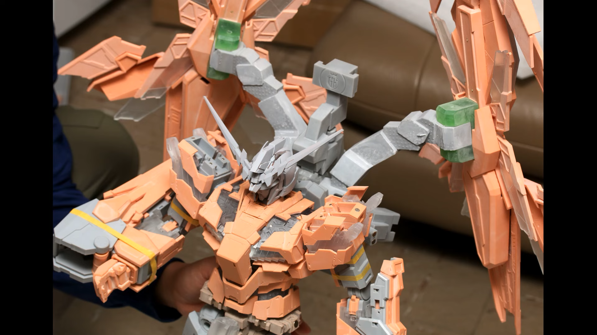 3D printed Gundam model