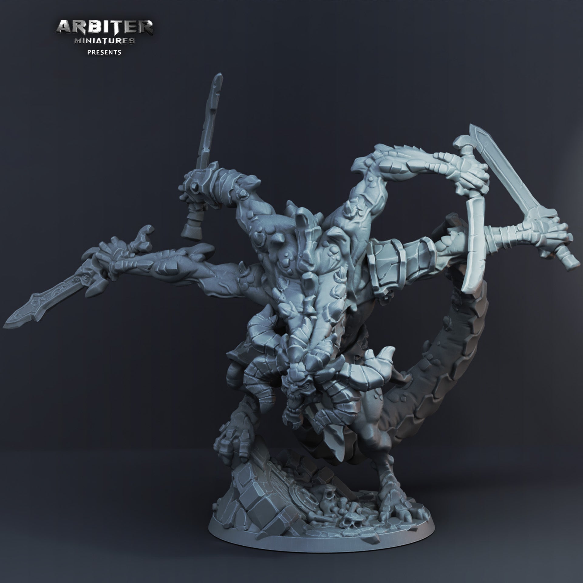 Dynamic poses on Arbiter Miniatures' model