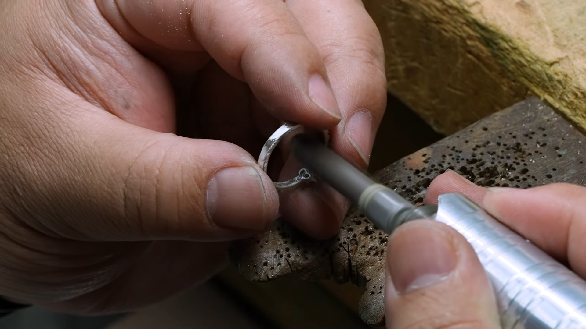 Polishing a 3d print ring