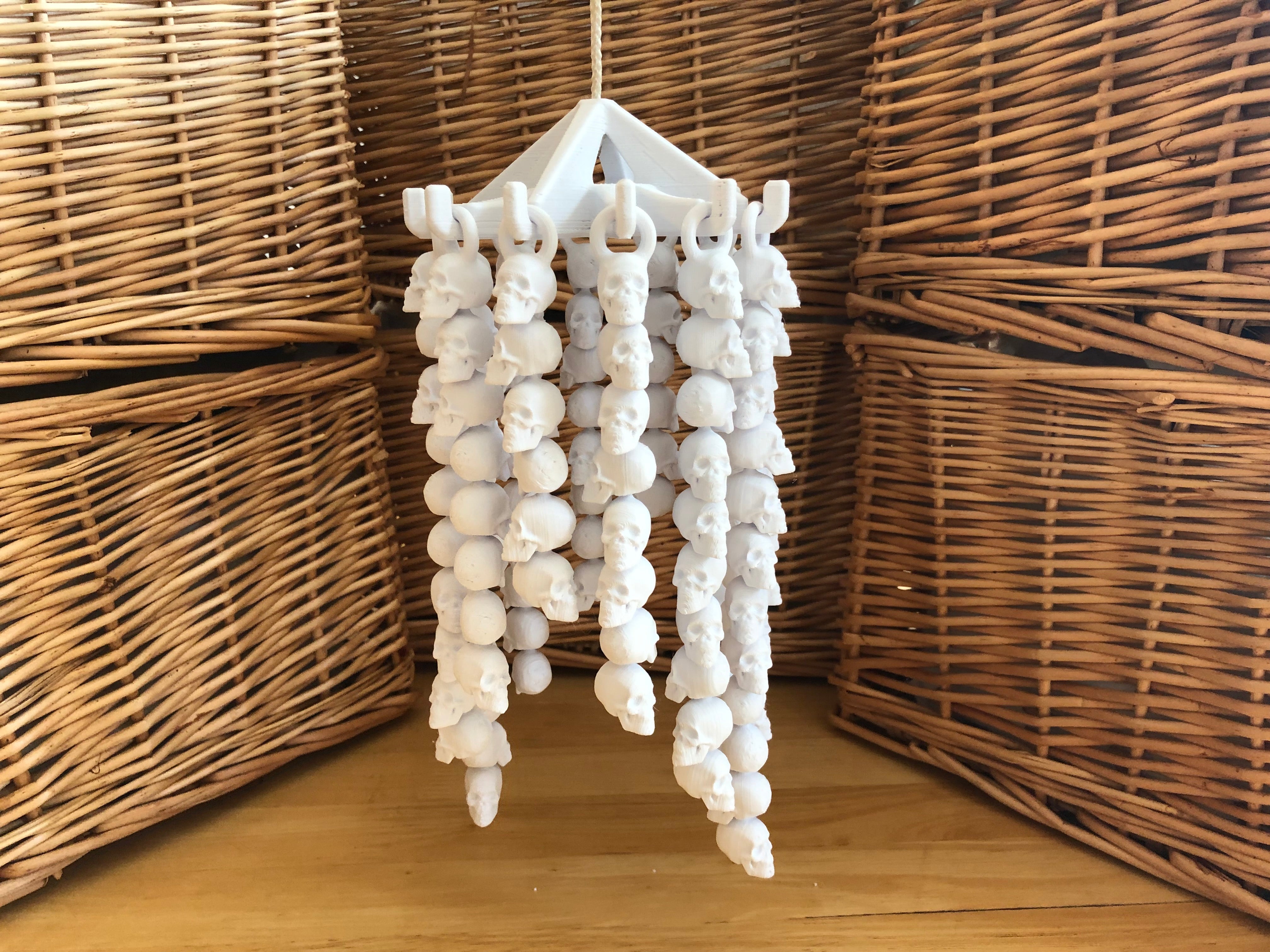 Skull Windchime 3D printed