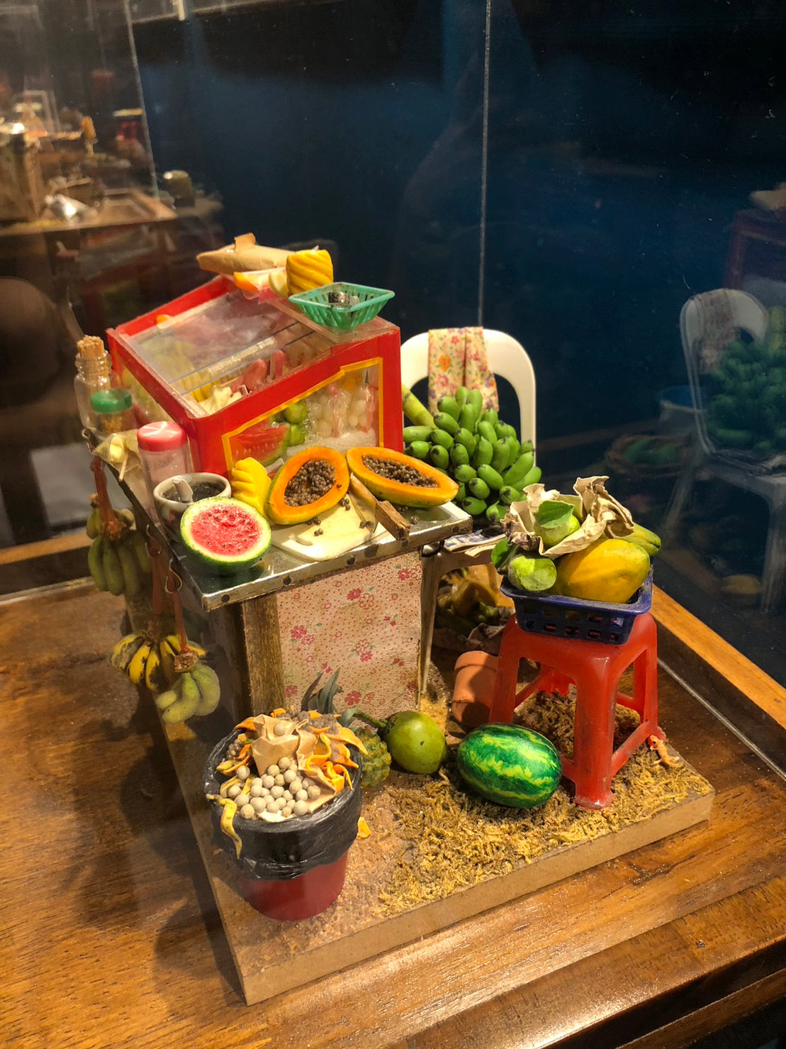 realistic looking 3D printed food stall