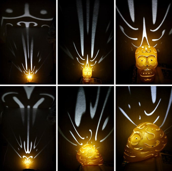 3D printed Halloween Skull Lamp