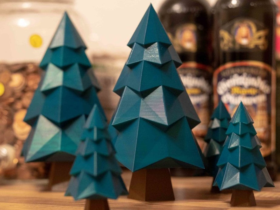 3D printed Christmas tree decorations